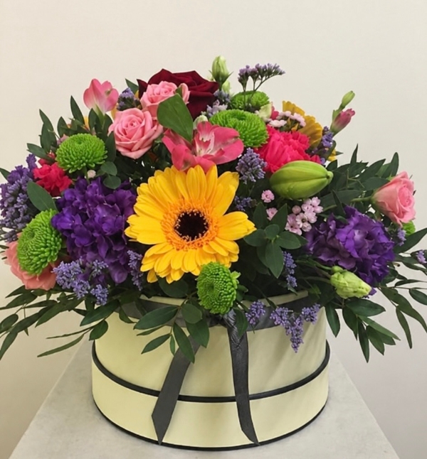 Bright and Vibrant Hat Box