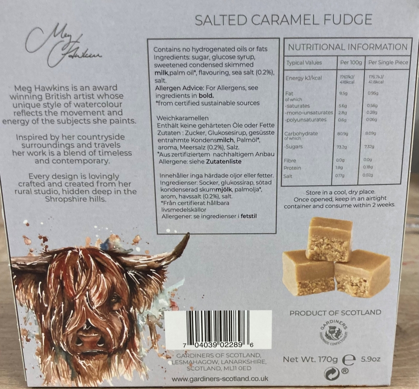 Luxury Salted Caramel Fudge