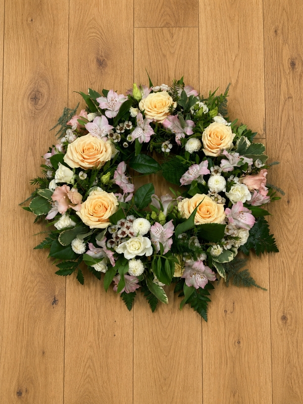 Soft Pastel Mixed Wreath